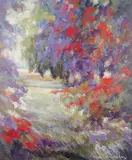 Claude Tremblay, En regardant couler le temps, oil on canvas