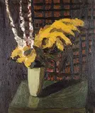 Jeanne Leblanc Rheaume, Untitled - Yellow Blooms, 1953, oil on canvas