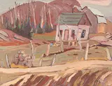 Ralph Wallace Burton, Near Notre Dame de Tours, Que., oil on wood board
