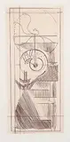 Marcel Duchamp, The Coffee Mill [from a cancelled plate], 1947, etching on paper