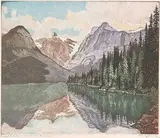 Nicholas Hornyansky, Emerald Lake, Canadian Rockies, colour etching on paper
