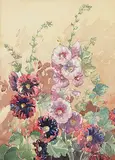 Gertrude M. Hutchison, Untitled - Summer Flowers, watercolour on paper