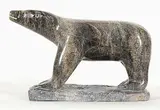 Joanie Ikkidluak, Bear, 1993, green soapstone sculpture
