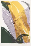 Paul Jenkins, Untitled - Yellow, Purple and Green #27/40