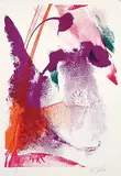 Paul Jenkins, Untitled - Purple, Orange and Red #28/40