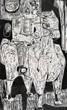 Katie von der Ohe, Untitled - Armoured Knight on Horseback