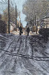 Wilf Perreault, From Dark to Light #29/30, 1989, colour silkscreen on paper