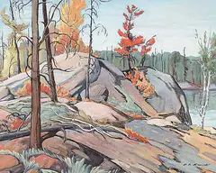 Donald Appelbe Smith, Untitled - Canadian Shield Country, gouache on paper