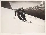 Frederick Bourchier Taylor, The Racer No.11 #10/50, 1933, etching on paper