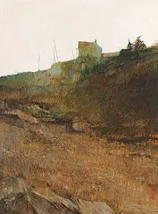 Alan Wylie, Vogler's Cove, 1970, mixed media on hard board