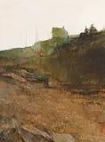 Alan Wylie, Vogler's Cove, 1970, mixed media on hard board
