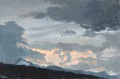 O. John Hawkins, Sunset over Cooper, 2001, acrylic on canvas