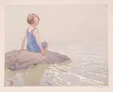 Walter J. Phillips, Summer, 1925, colour wood block on paper
