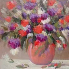 Claude Tremblay, La Vie Nous Aime, acrylic on canvas