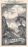 William Walker Alexander, Ex Libris - Fred H. Brigden, 1928, etching on paper