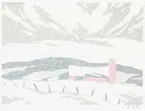 A. J. Casson, Untitled - Pink Barn in Winter