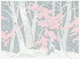 A. J. Casson, Untitled - Forest with Pink Leaves in Winter
