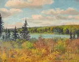Hubert Valentine Fanshaw, Clear Lake, R.M. Nat. Park, Manitoba, 1935, oil on canvas