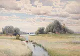 Joseph Thomas Rolph, Untitled - Rowing Among the Toronto Islands, 1902, watercolour on paper