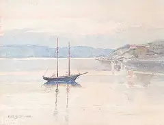 Edith Smith, On the Bedford Basin, 1908, watercolour on paper