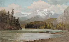 Frederic Marlett Bell-Smith, The Confluence of the Bow and Spray Rivers, Banff, 1887, oil on canvas