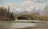 Frederic Marlett Bell-Smith, The Confluence of the Bow and Spray Rivers, Banff, 1887, oil on canvas