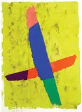 Jack Bush, Crossover #12/100, 1974, colour silkscreen on paper