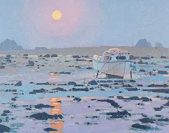 Low Tide, Porspoder, Brittany by Robert Genn, oil on canvas, sold Jun 2003