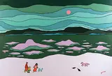 Ted Harrison, Evening Ice Flows