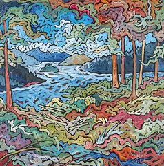 Deryk Houston, Warm Grass, 1994, acrylic on canvas