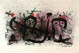 Untitled - Abstract by Joan Miró, colour lithograph on paper, sold Jun 2003