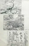Marion Florence Nicoll, Untitled - Three Outdoor Sketches