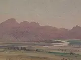 Llewellyn Petley-Jones, Sketch at Jasper - Athabasca Valley at Dawn