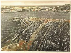 Ed Bartram, Island Shoal #1 Georgian Bay #43/50, 1989, colour lithograph on paper