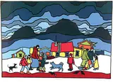 Ted Harrison, Northern Sky #7/150