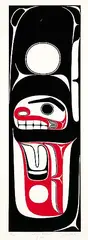 James Hart, Whale Killer 3 Fin #12/19, two colour silkscreen on paper