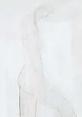 Bruce Pashak, Untitled - Study of a Figure in White, 1985, mixed media on paper