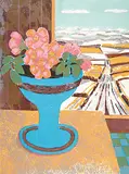 Priddis Landscape #85/100 by John Harold Thomas Snow, colour lithograph on paper, sold Jun 2003