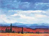 Mike Svob, Toward the Kananaskis, oil on canvas