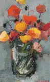 Molly Lamb Bobak, Late Poppies