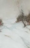 Charles de Belle, Untitled - Fallen Snow, pastel on paper