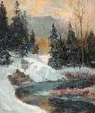 Maurice Galbraith Cullen, The Devil River, oil on canvas