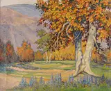 Hubert Valentine Fanshaw, Untitled - California Landscape, oil on canvas