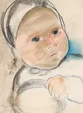 Lillian Freiman, Untitled - To Florence, pastel and watercolour on paper