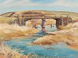 Ernest Luthi, Bridge Across Salem Creek N.E. of Greenfields