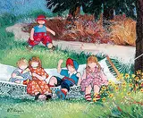 Pauline Thibodeau Paquin, On Relaxe, 2000, acrylic on canvas