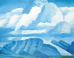 Blue Cumulus by David Pugh, 1992, oil on canvas, sold Apr 2003