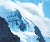 Catharine Robb Whyte, Untitled - Andromeda Peak, Columbia Ice Fields, oil on canvas