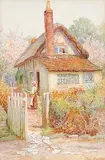 Ethel Hughes, Untitled - Through the Cottage Gate, watercolour on paper