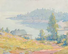Carl Wendell Rawson, Untitled - Summer Cove, 1929, oil on paper board
